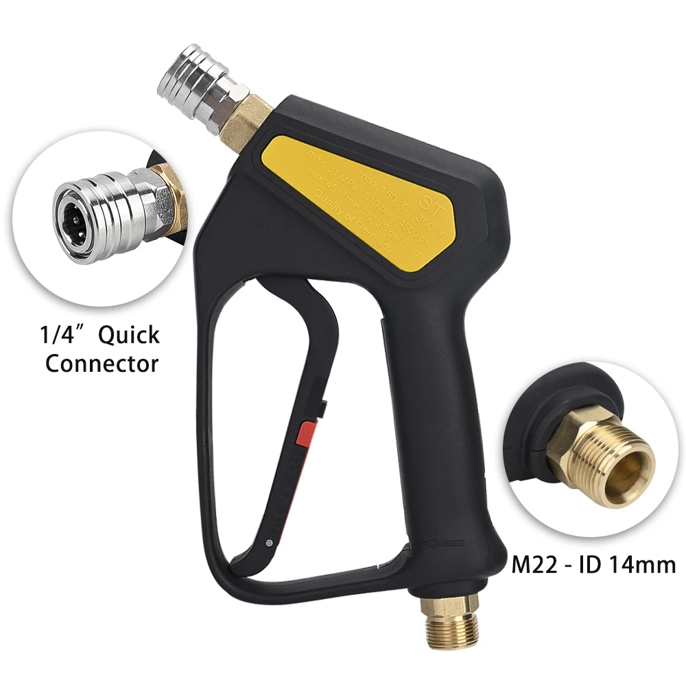 High Pressure Washer Trigger Spray Gun with Quick Connector - Max 4500 PSI