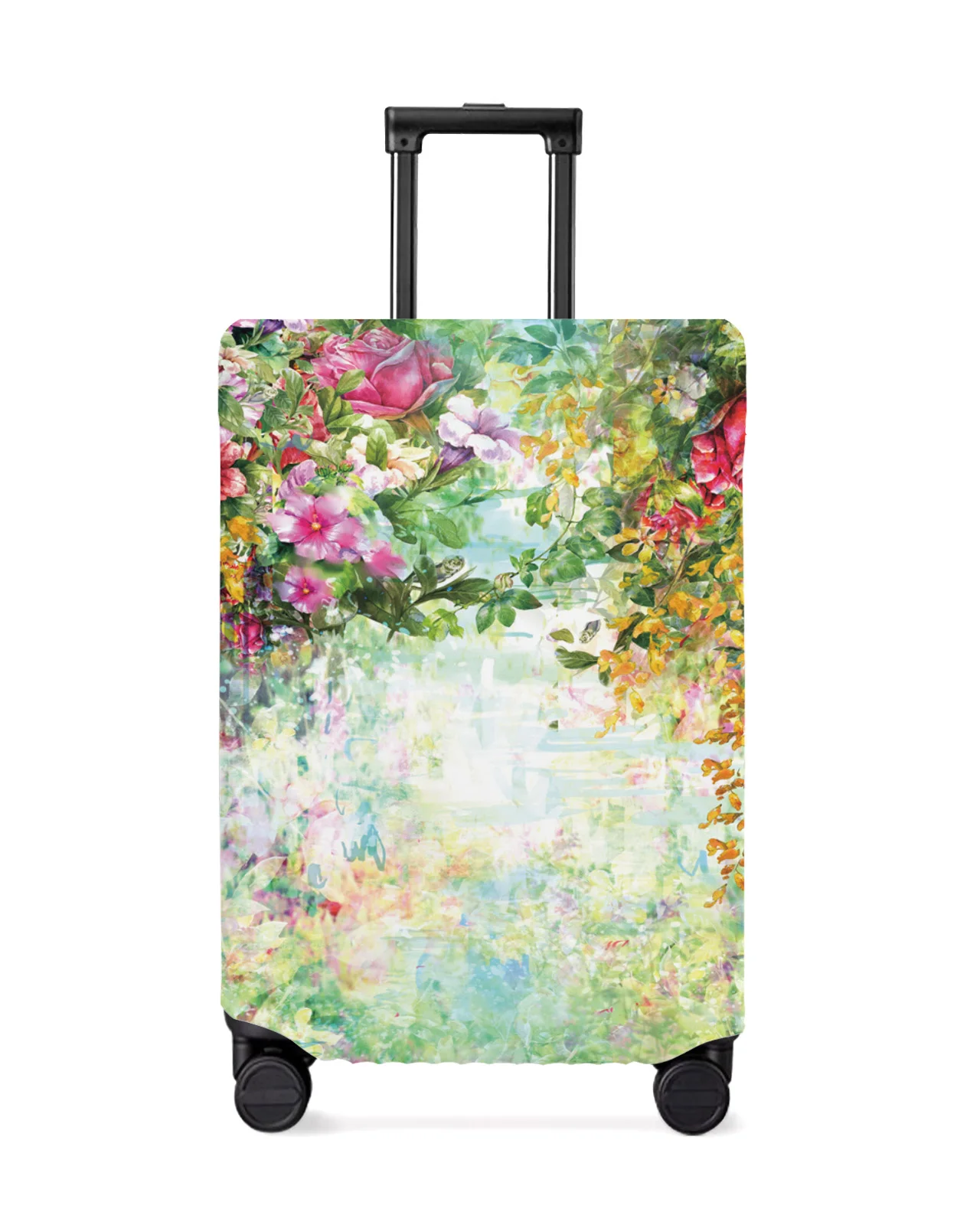 spring-flowers-bloom-travel-luggage-cover-elastic-baggage-cover-for-18-32-inch-suitcase-case-dust-cover-travel-accessories