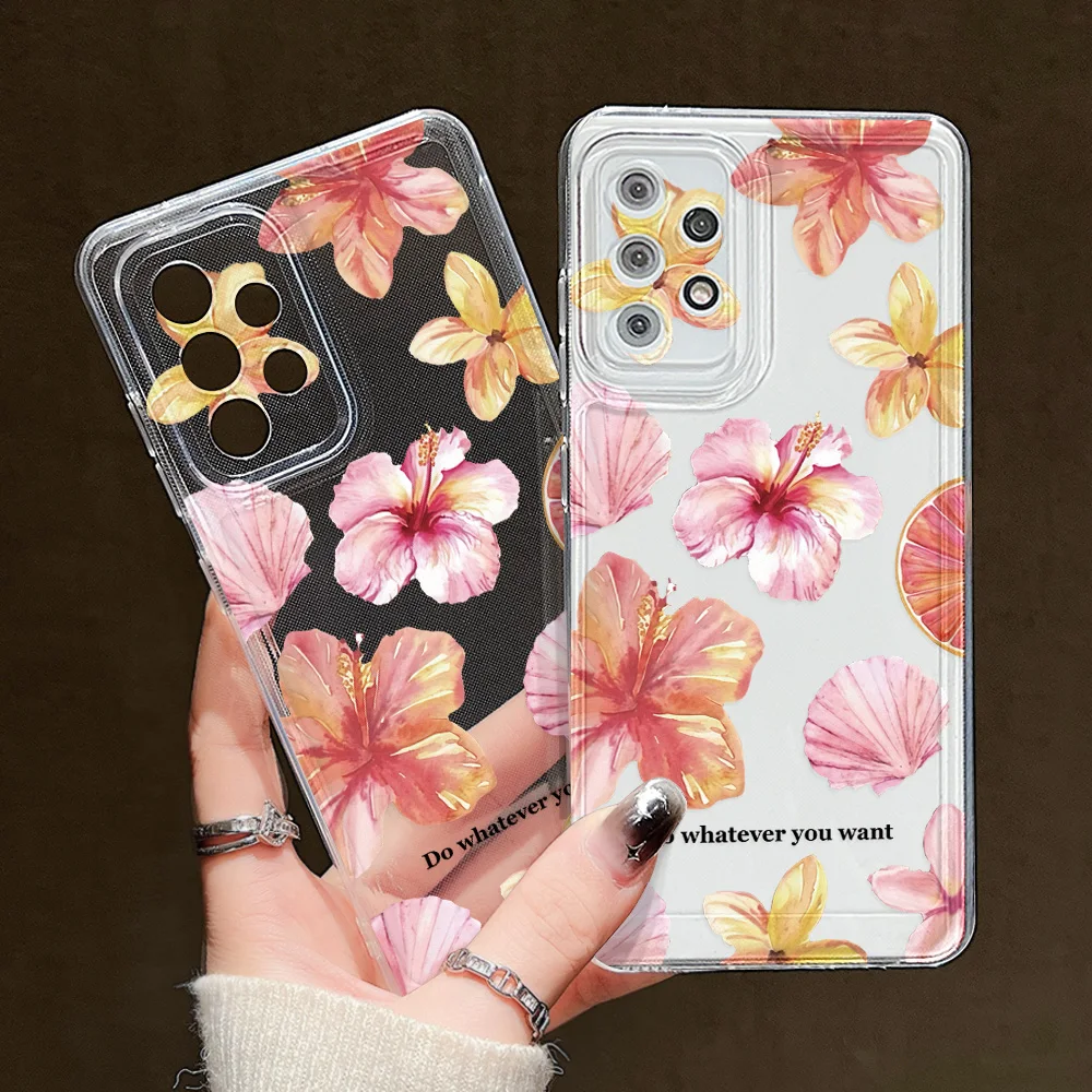 Elegant Flower Clear Protective Case
