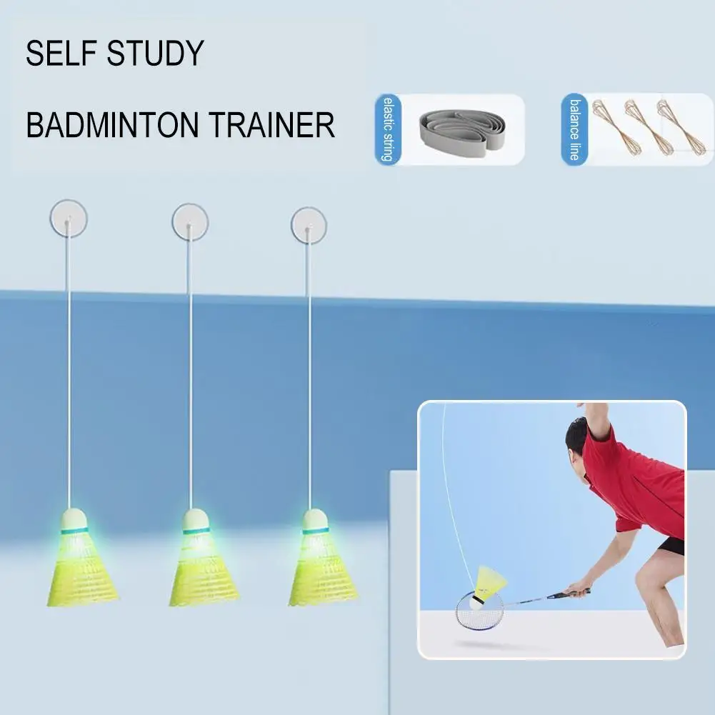 Badminton Trainer Badminton Individual Trainer for Power Practice Fitness Accompaniment Rebound Spinning Ball