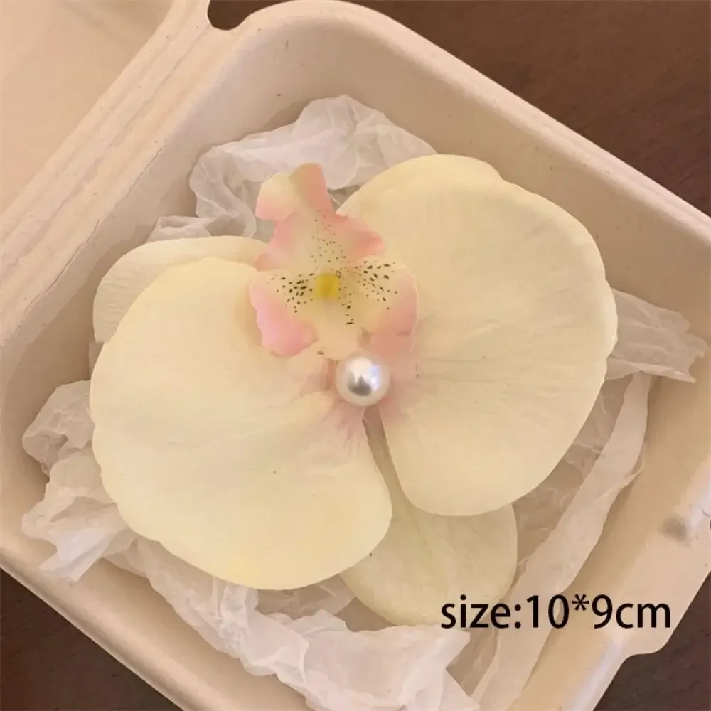 Phalaenopsis Pearl Hair Clip Orchid Hair Clip Hair Accessories Hair Styling Tools Bow Flower Hair Clips Duckbill Clip
