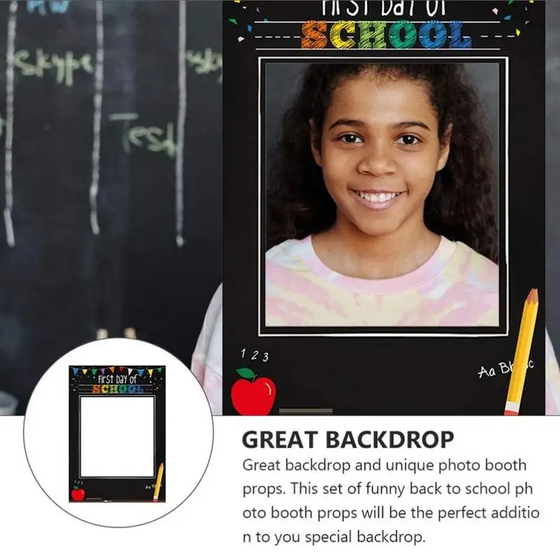 Back To School Photography Frame First Day Of School Preschool Photo Booth Frame For Kindergarten Primary School