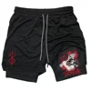 Anime Berserk Performance Shorts Men 2 In 1 Running Quick-Drying GYM Short Pants Workout Sportswear Yoga Basketball Shorts 5