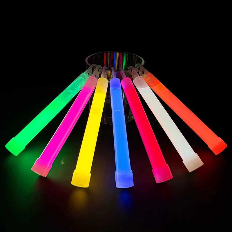 5/10 stücke Glow Sticks Mit Haken Glow In The Dark Geburtstag Party Hochzeit Dekoration Wandern Camping Outdoor Notfall leuchten Stick – Detail 6