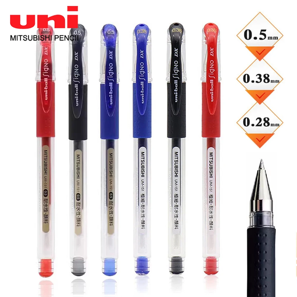 Ballpoint Pen Uniball 151 Japan UNI Gel Pens Set UM-151 Bullet Tip