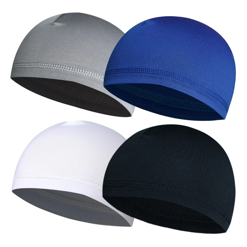 Bicycle Helmet Liner Solid Color Outdoor Sports Men Skull Cap Spring