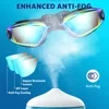 2 Pack Swimming Goggles Anti-Fog UV Protection Adjustable Swimming glasses Professional Waterproof Swim Eyewear For Adult Youth 3