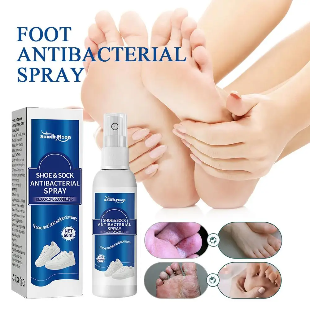 Spray Antibatterico per Odori di Scarpe e Piedi, Deodorante per Calzini, Spray Rinfrescante Antitraspirante per la Cura della Salute 60ml - immagine 2