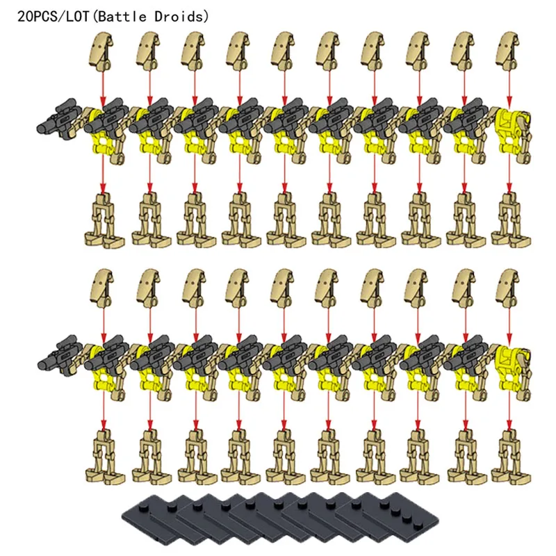 Space Plan Battle Super Robot War SW001 figure Bricks Set Model Building Blocks With Weapons DIY Toys Christmas Gifts 20PCS/lot