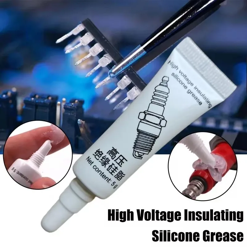 High Voltage Insulated Silicone Grease High-Quality Car Spark Plug Corrosion Resistance Silicones Greases Auto Accessories silicone grease lubricant silicone grease