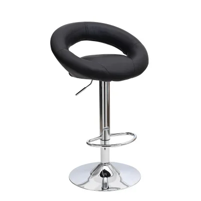 Modern Minimalist Coffee Chair Barbershop Chairs and Furniture Pink Metal Round Bar Stool Pub Height Dining Chair