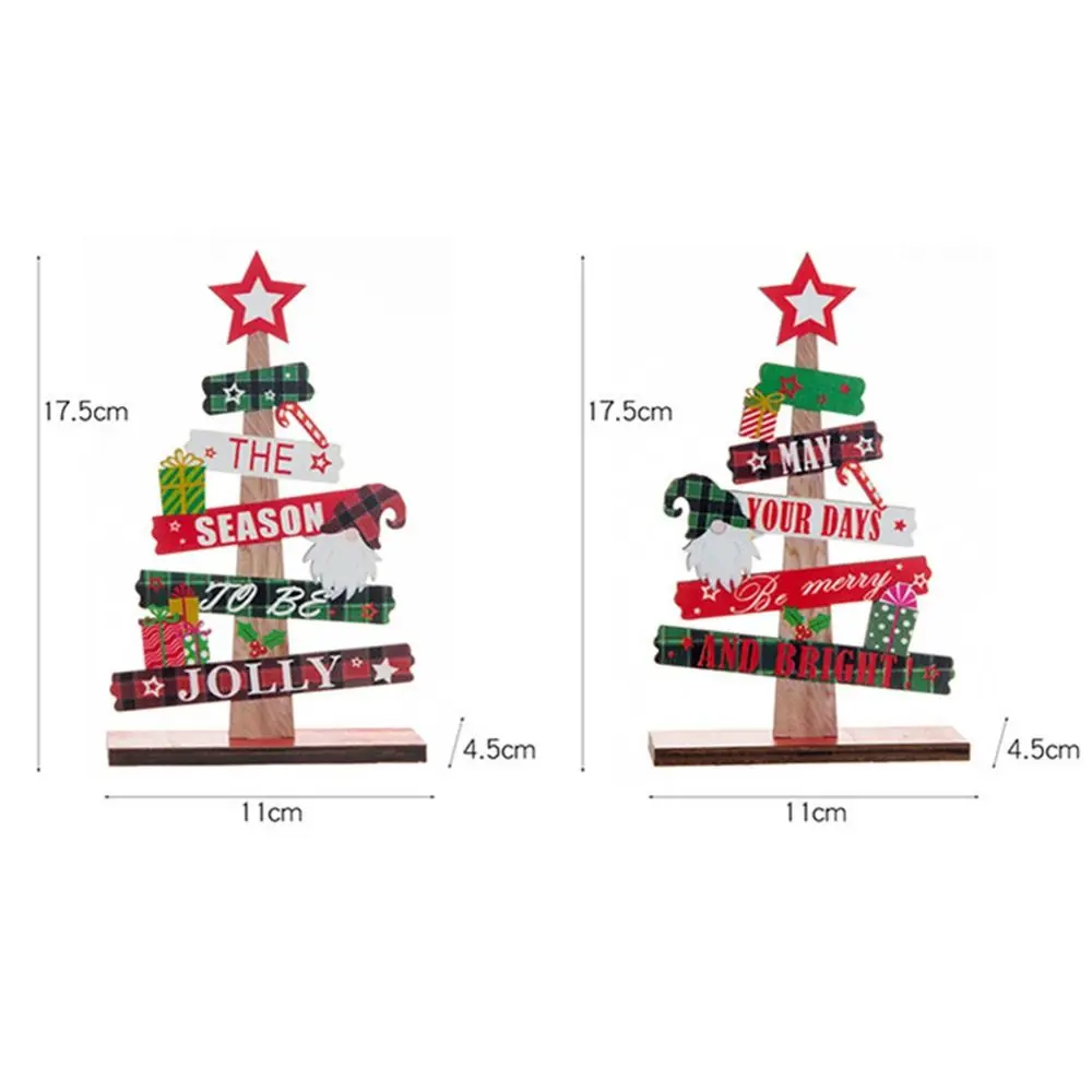 High-level Sense Wooden Desktop Ornaments New Year Christmas Tree Ornament  Creative Mini Santa Claus Pendants - AliExpress
