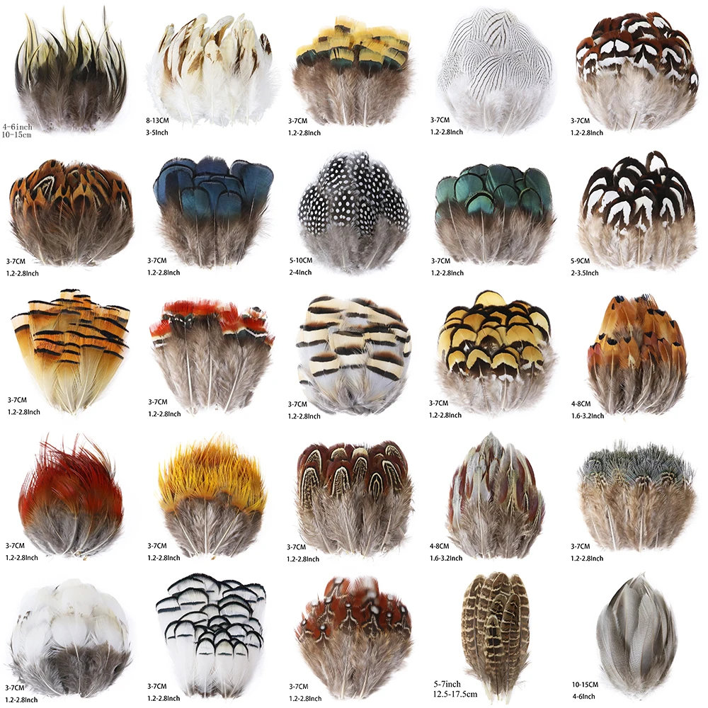 Peacock Feather Decoration Pheasant Feathers Craft Feathers Natural Feathers 50Pcs Natural Peacock Pheasant Feathers for Crafts Jewelry Making Wedding Decoration