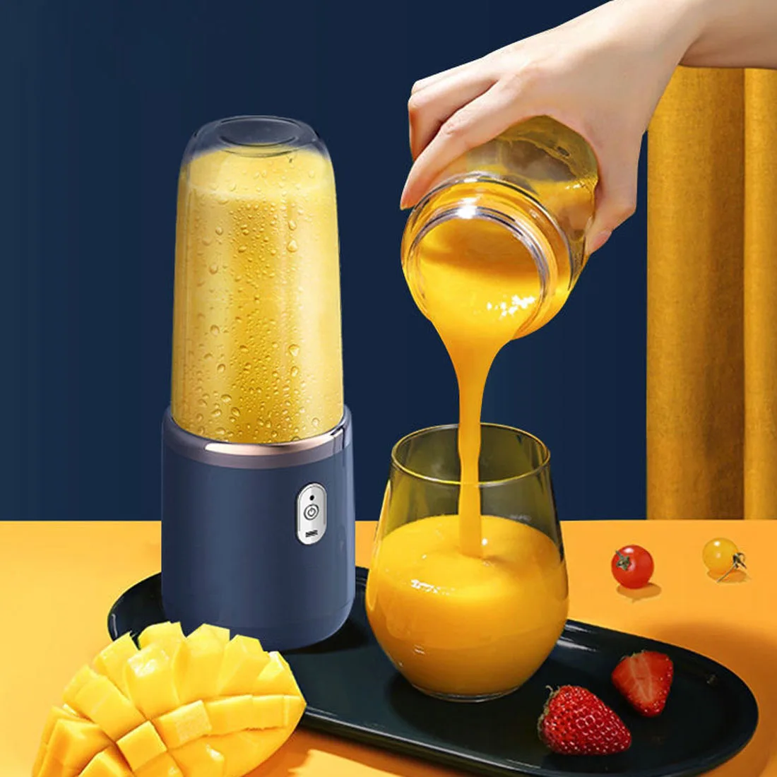 Fruit Juicer Double Cup Multifunction Usb Portable 400ml Mini Electric Juicer Blender Fruit Juicer Cup fruit juicer