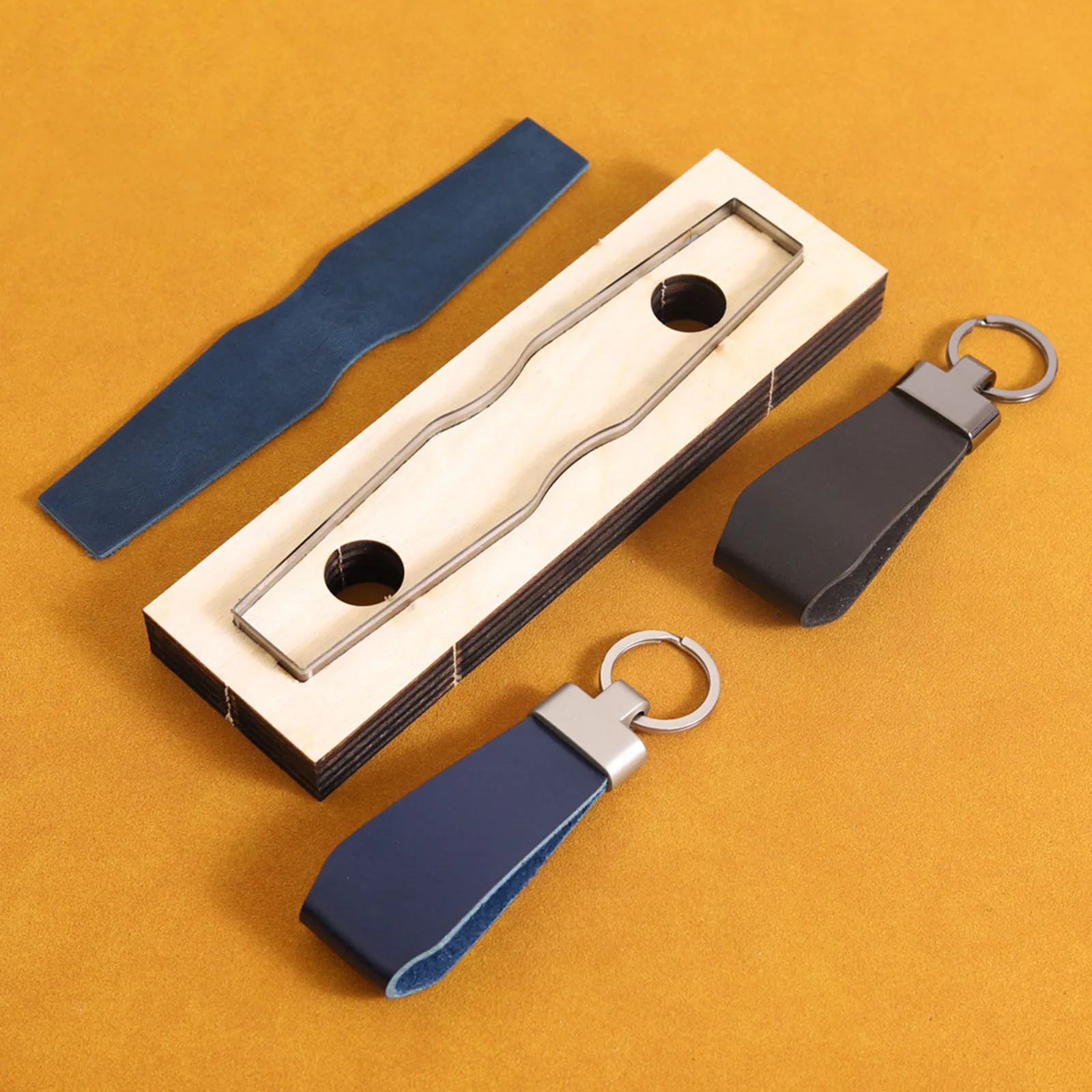 Leather Cutting Die Professional Leather Keychain Cutting Dies for Scrapbook Embossing Handmade DIY Crafts Accessories leather craft tools