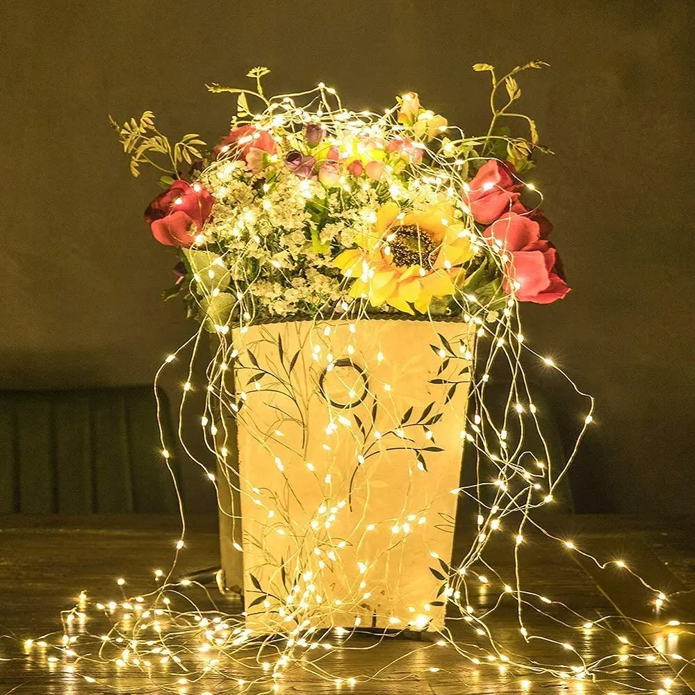 

200 LEDs Waterfall Vine String Lights Cooper Wire Fairy 220V EU Plug Fairy Light Christmas Tree Lights Indoor Garland Decoration