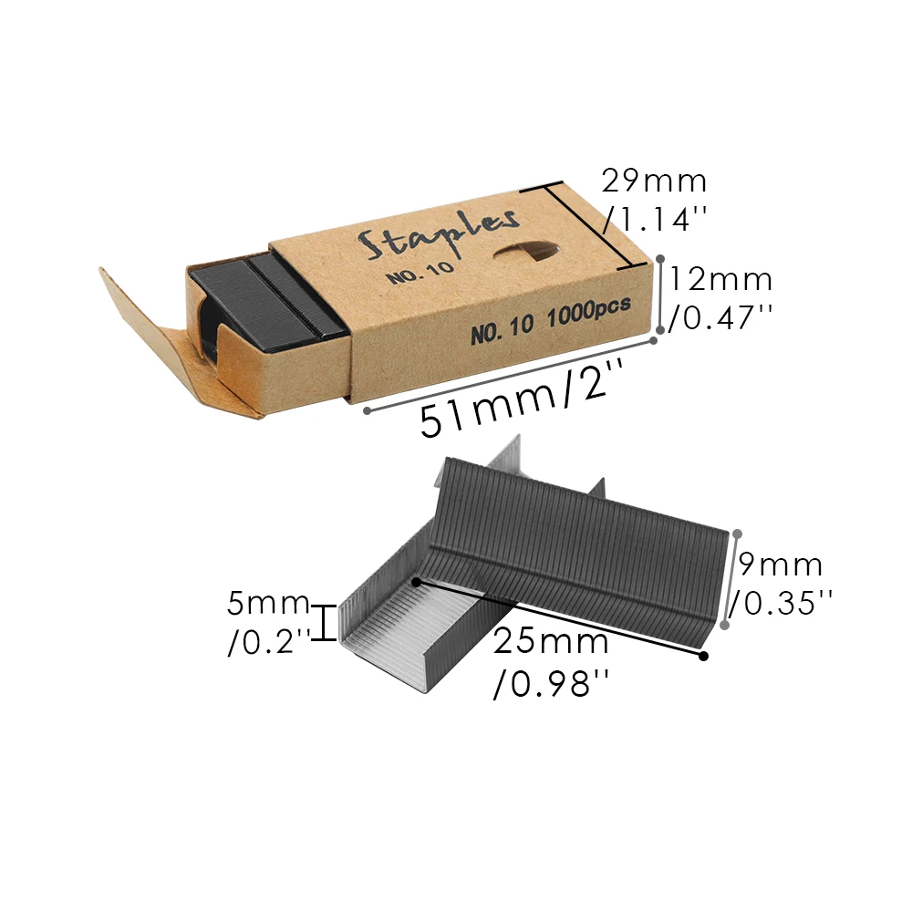 Stapler pin 4 Box colorful No.10 staples small stapler #10 staples refill 4000 mini staple for staplers