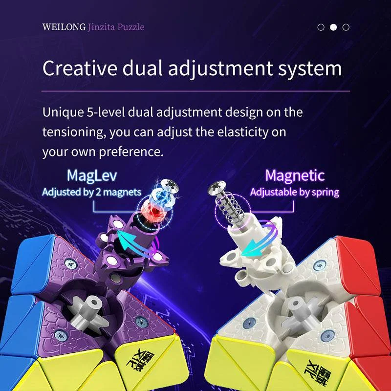 MOYU Weilong Pyraminx Maglev Magnetic Magic Speed Cube Puzzle Toys Weilong Maglev Pyramid Children's Gifts [JudyCube] speed cube magic cube puzzle puzzle cube magic puzzle toy puzzle toys