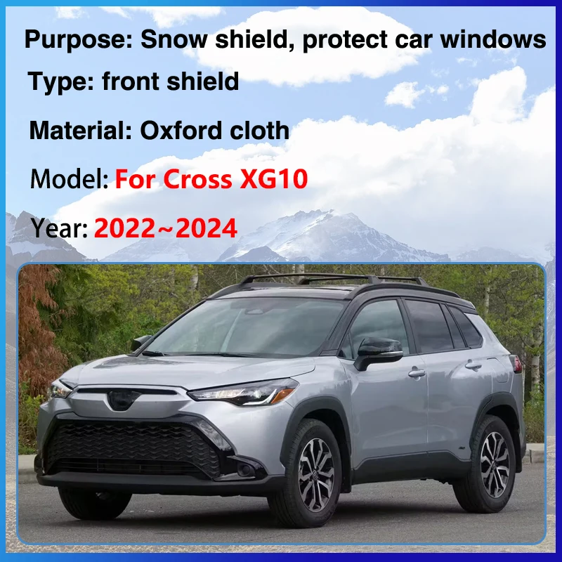 Anti Vries Deken Auto Magnetisch. voor Toyota Corolla Cross XG10 2021-2023 Anti Ijssdeken Auto voorruitbeschermer afdekzeil beschermt tegen vorst, sneeuw, ijs, zon, UV-straling