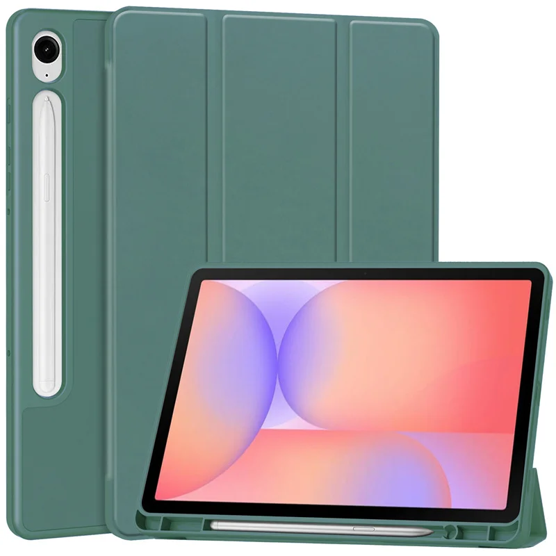 Premium Trifold Soft Back Stand Case with Pencil Holder