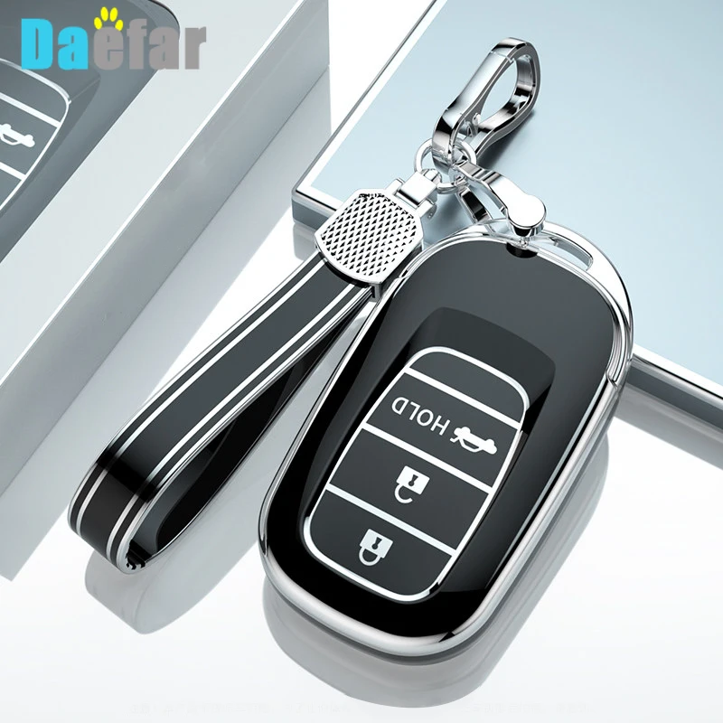 혼다 2022 2023 2024 시빅 어코드 HR-V 파일럿 CR-V 키 fob 커버 자동..