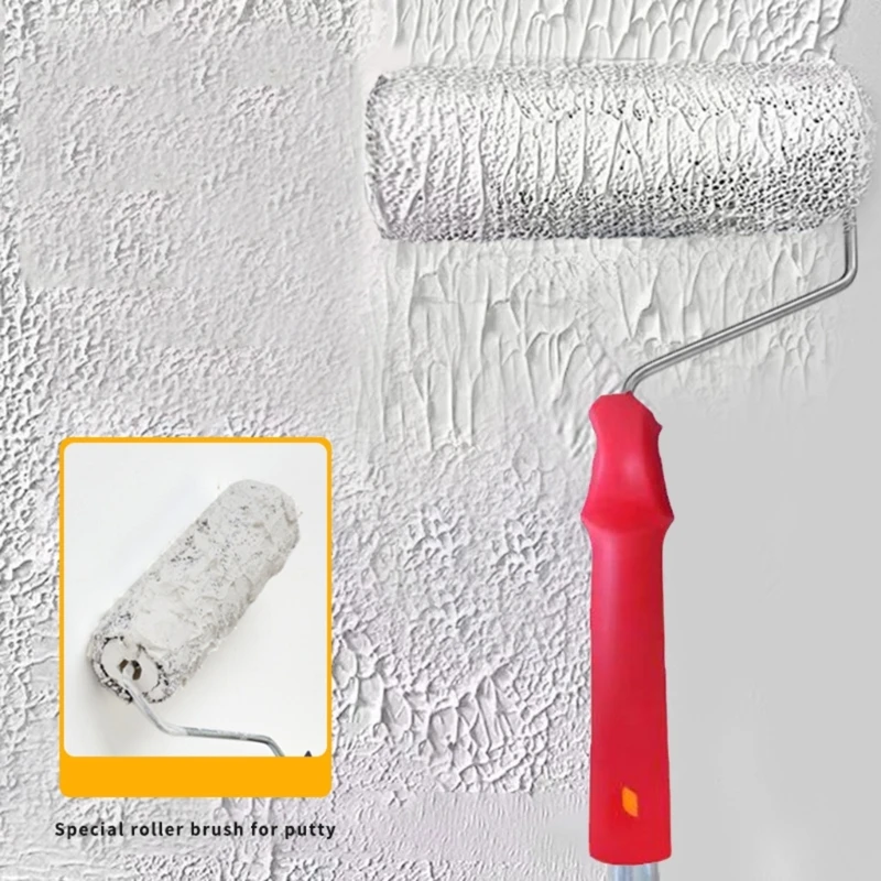 

Drywall Compound Roller Wall Brush Putty Roller Drywall Texture Brush for Covering Wall and Ceiling Surfaces Durable