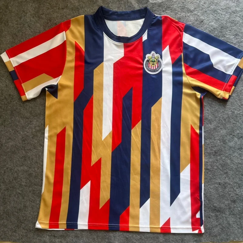 26-27 Chivas Sonderedition 3D-gedrucktes Eltern-Kind-Fußball-T-Shirt für Sommer und Herbst, lässig und schnelltrocknend