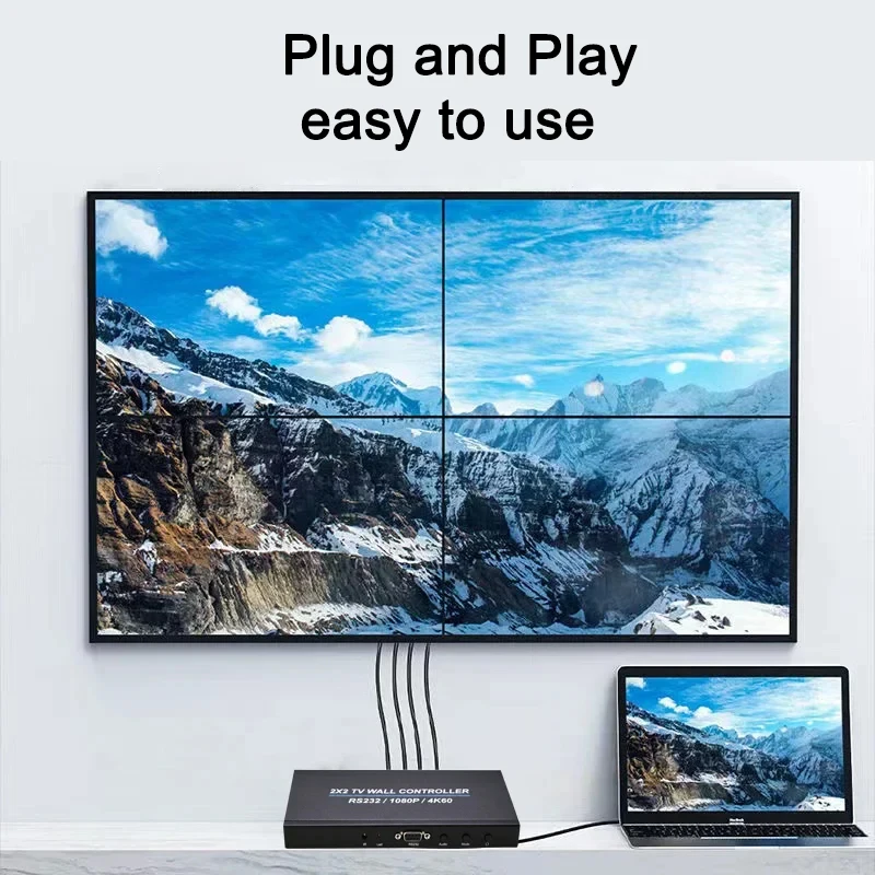 4K 60Hz 2x2  Ʈѷ 1x2 2x1 3x1 1x3 4x1 1x4 HDMI  Ƽ ũ ö̽ μ TV ö̼ RS232 1080p