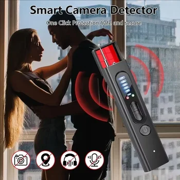 Hidden Camera Detector Anti-Spy Car GPS Tracker Listening Device Bug RF Wireless All Signal Scanner Gadget Security Protection