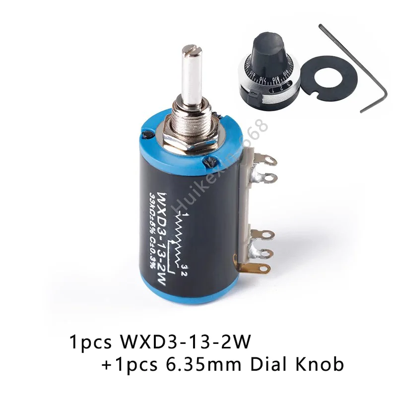 

1PCS 1 WXD3-13 100 200 220 680 K 2.2K 3.3K 4.7K 5.6K 6.8K 10K WXD3-13-2W 47 33 22K K K 100K Ohm Wirewound Potenciômetro