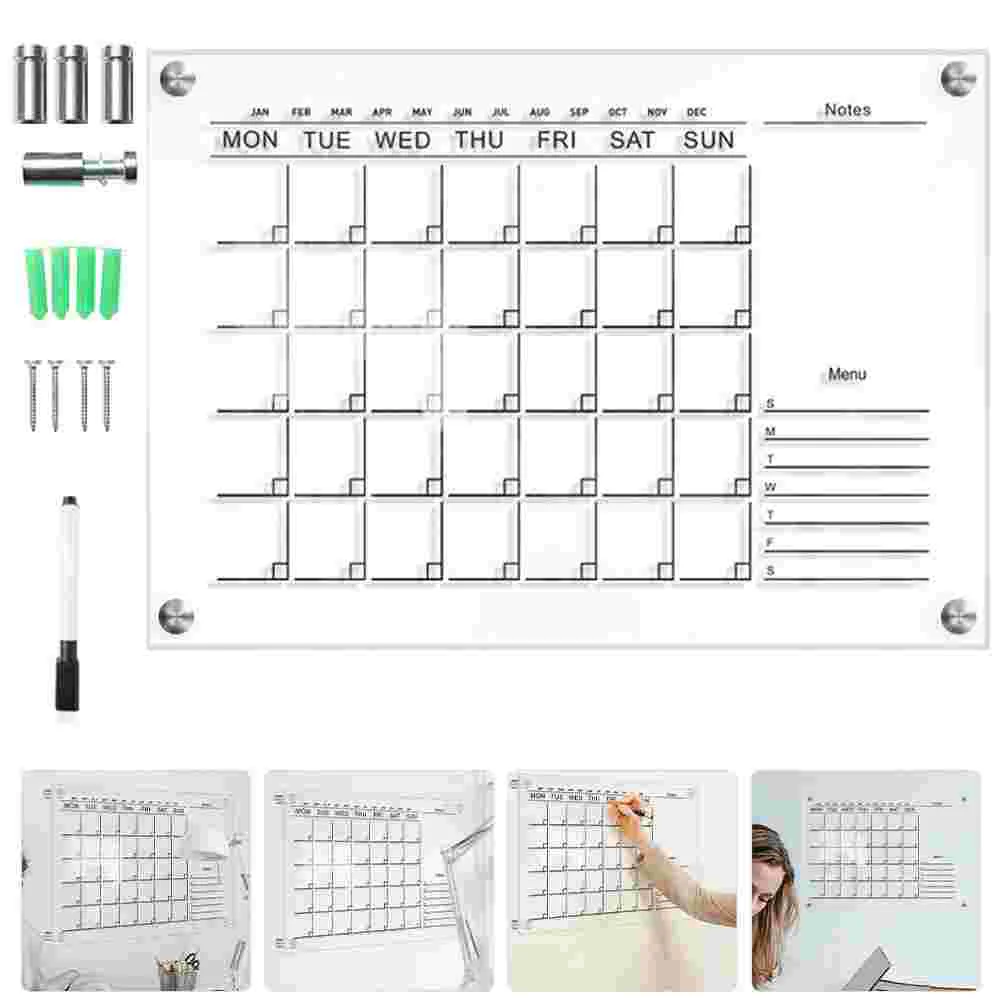 

Доска для еженедельного планировщика, декоративные доски для сообщений, свадебные простые массажные Акриловые Настенные записные книжки, многофункциональные блокноты для студентов