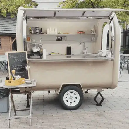 KN-HS220 Stainless Steel Mobile Ice Cream Trailer Hot Dog Truck Food Cart Beer and Cold Drink Kiosk automatic beer keg stainless steel beer machines refrigerate beer cooler keg beer tap dispensers drink for bar restaurant hotel