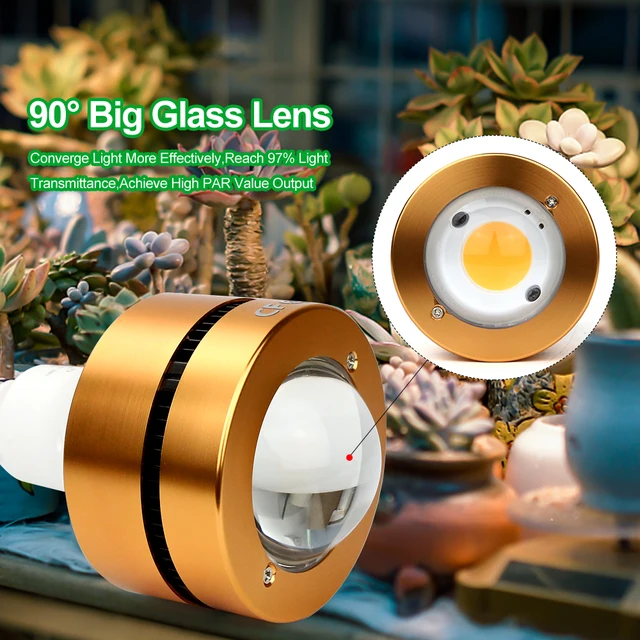 Par Led Grow Izzótest E27 Növényi Izzó, Ventilátor, Teljes Spektrumú Lámpák A Beltéri Növények Zöldségeihez És Palántához