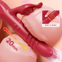 Leistungsstarke Kaninchen Vibrator Für Frauen G-punkt Teleskop Rotierenden Klitoris Vagina Stimulator Weibliche Masturbator Für Erwachsene Sexy Spielzeug 1