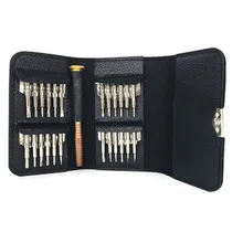 

Leather Case Manual Screwdriver 25 In One Portable Appliance Disassembly Bit Combination Set Repair Tool Mobile Phone Small Home