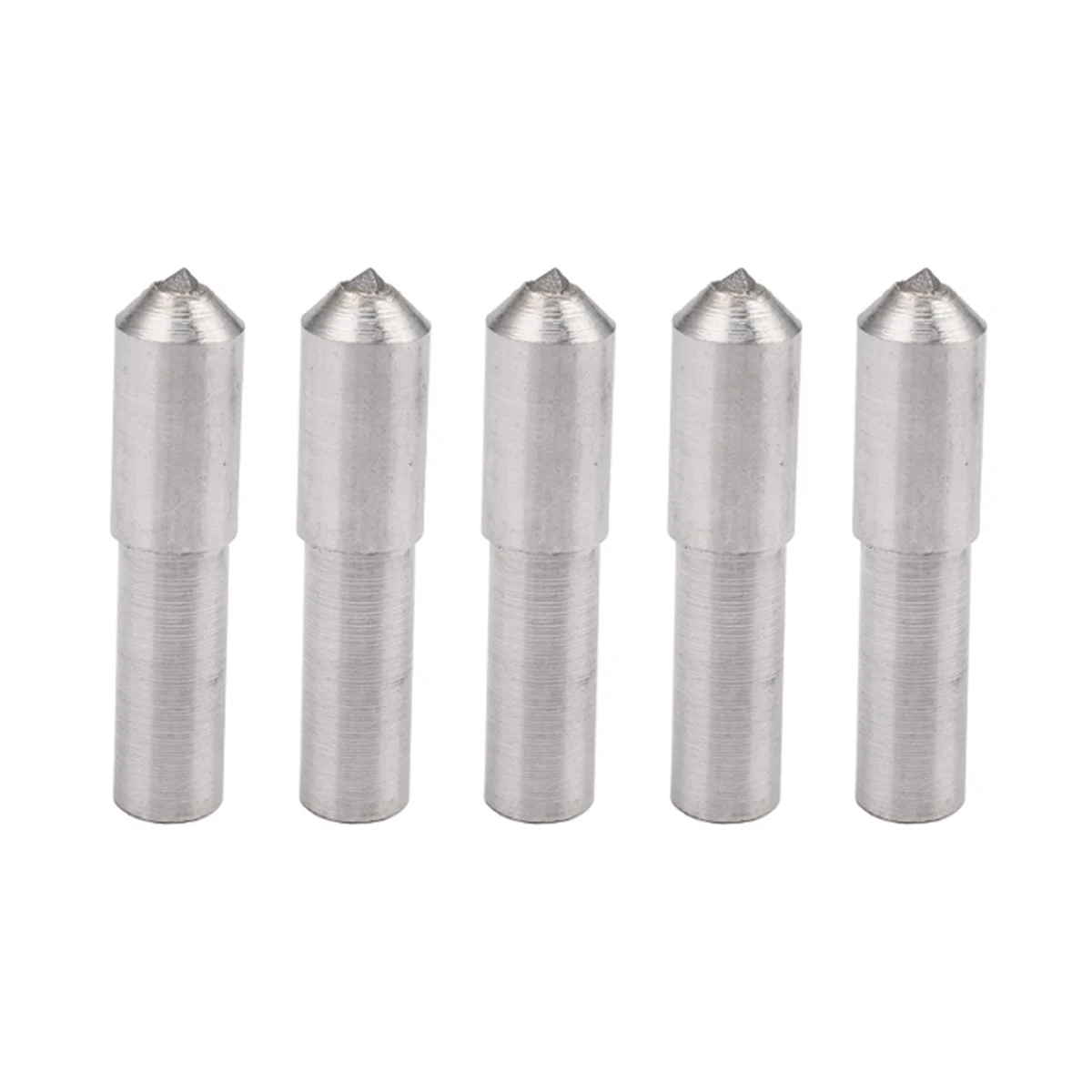 

5Pcs Round Diamond Pen Dresser Grinder Holder Grinding Wheel Single Point Abrasive Tool Silver Dressing Pen