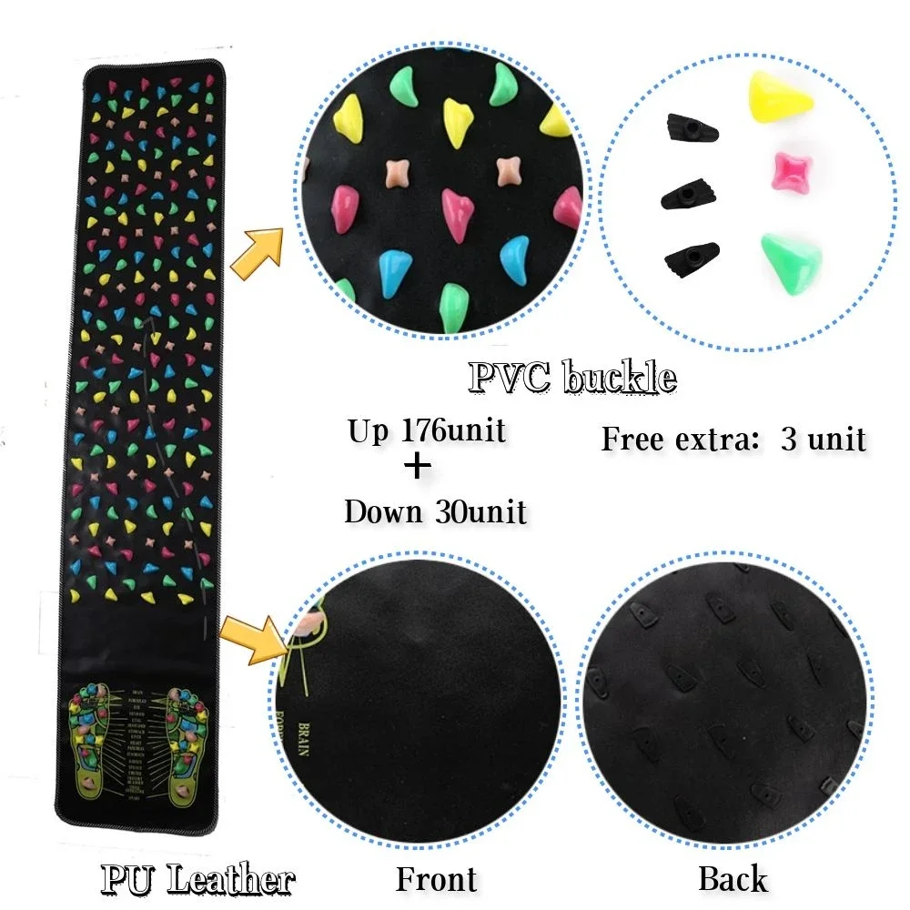 Fingerpressure Board Foot Massage Pad Health Acupoint Reflexology Walking Pressure Board Imitation Goose Soft Stone Road