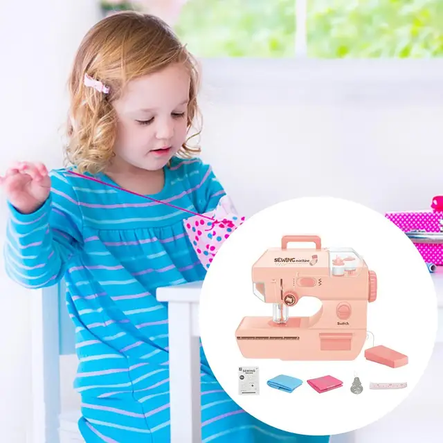Mini Kids Simulation Electric Sewing Machine Ature Dollhouse Accessories  Sewing Machine Dolly Furniture Kids Educational Toys - AliExpress