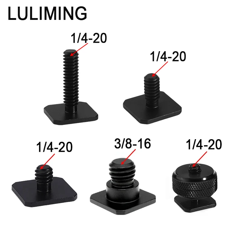 Aluminum alloy 1/4 3/8 Single-layer Hot Shoe Base Conversion Screw SLR Camera 1/4 Double-layer Hot Shoe Base Ballhead Accessory camera screw mount,camera quick release plate