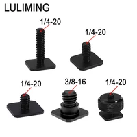 Aluminum alloy 1/4 3/8 Single-layer Hot Shoe Base Conversion Screw SLR Camera 1/4 Double-layer Hot Shoe Base Ballhead Accessory 1