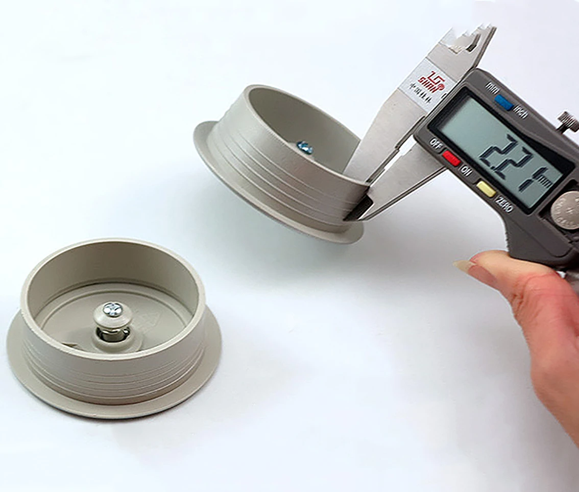 Description Picture 5 of item50mm/53mm Desk Table ABS Plastic Cable Hole Cover PC Computer Desk Round Wire Tidy Grommet Hardware Accessories