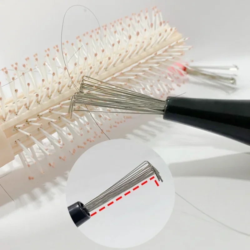 Comb Hair Brush Cleaner Plastic Handle Cleaning Brush Remover Embedded Beauty Tools Cleaning Products Cleaning Supplies 6