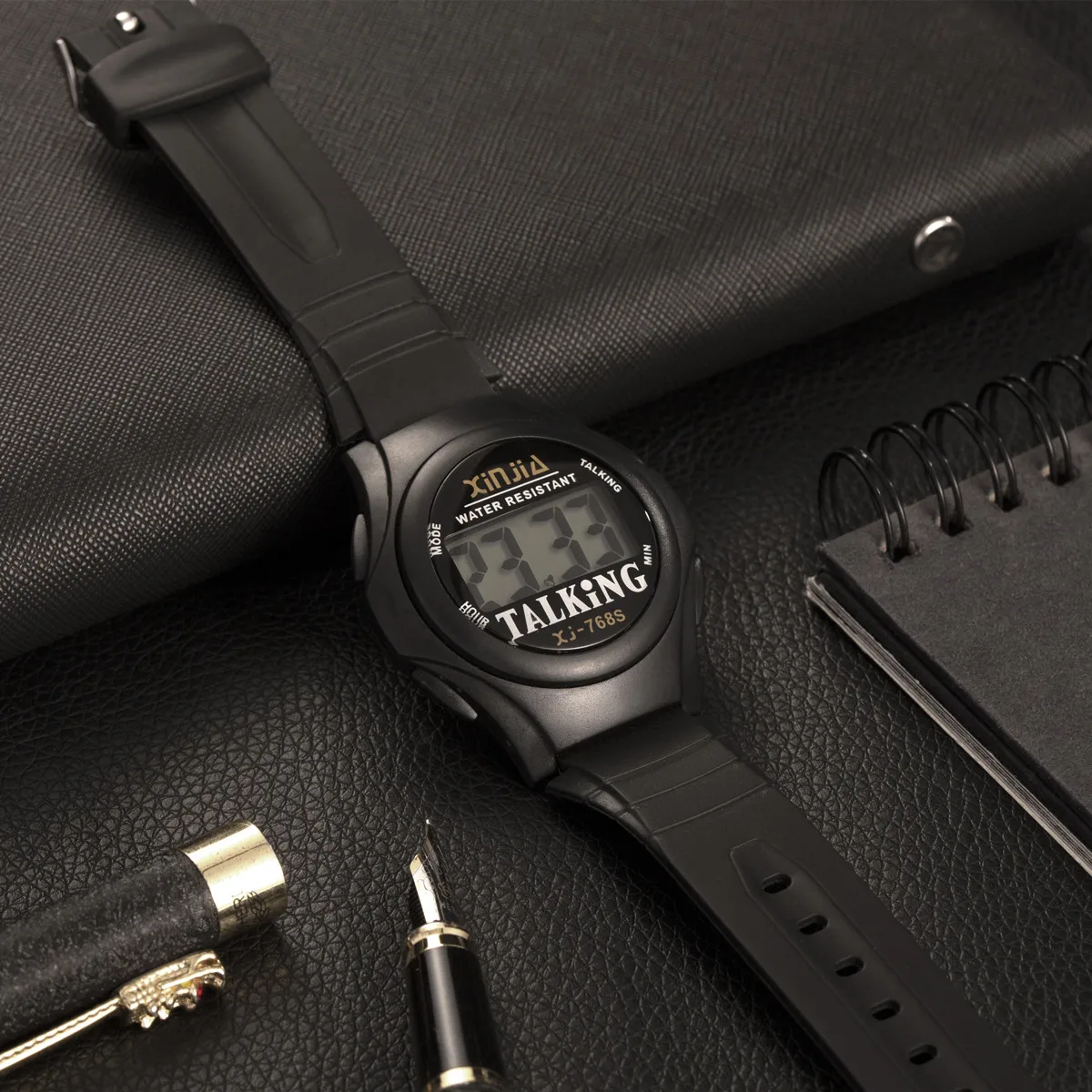French Talking Watch For the Blind and Elderly or Visually Impaired People Electronic Sports Wristwatche 768TF For digital watch digital wristwatch