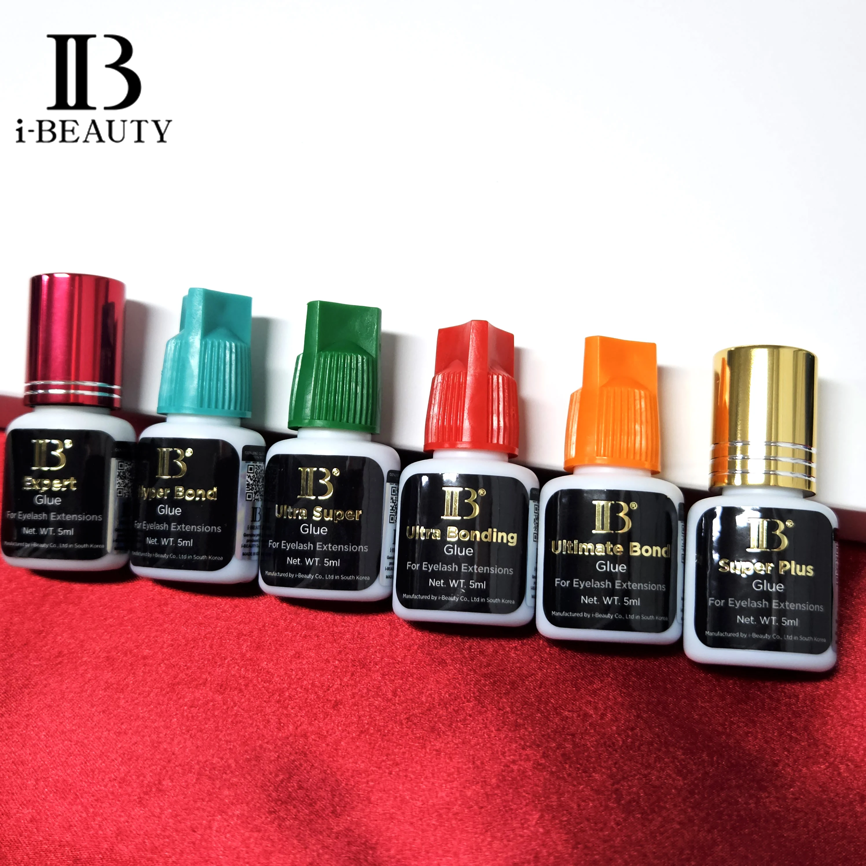 Eyelash Glue IB I-beauty Glue Korea Eyelash Extensions Fast Drying Glue False Eyelashes Adhesive Private Label Customization 5ml