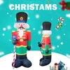 2.4M Inflatable Nutcracker Soldier built-in LED Light Outdoors Christmas Decorations for Indoor Home Yard Garden Xmas Decoratio 2