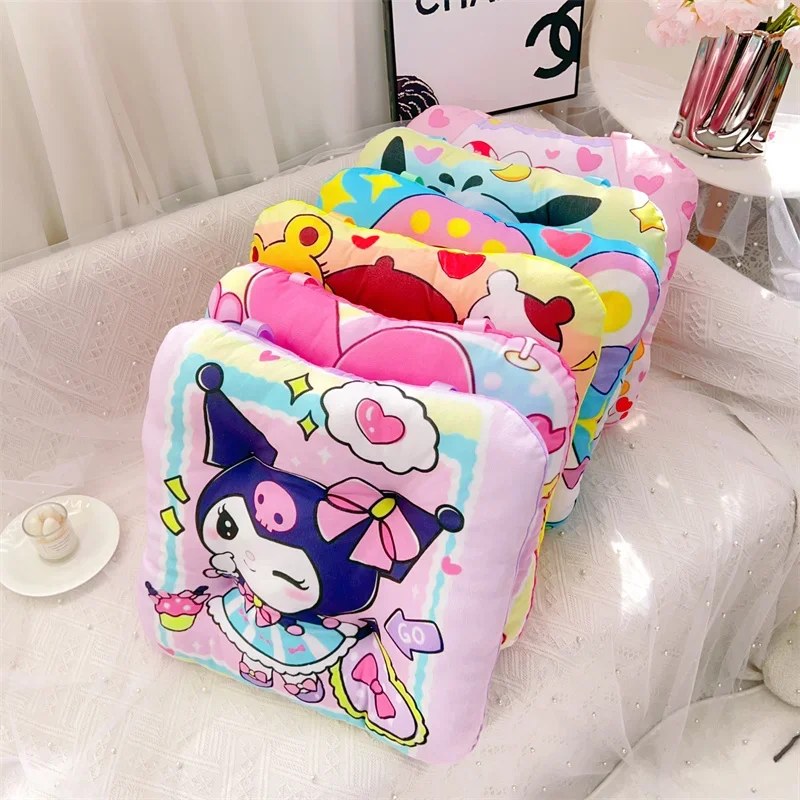 Sanrio Cartoon Printed Seat Cushion Chair Kuromi My Melody Hello Kitty Back Cushion Floor Home Decor Non-slip Gifts Girl 3
