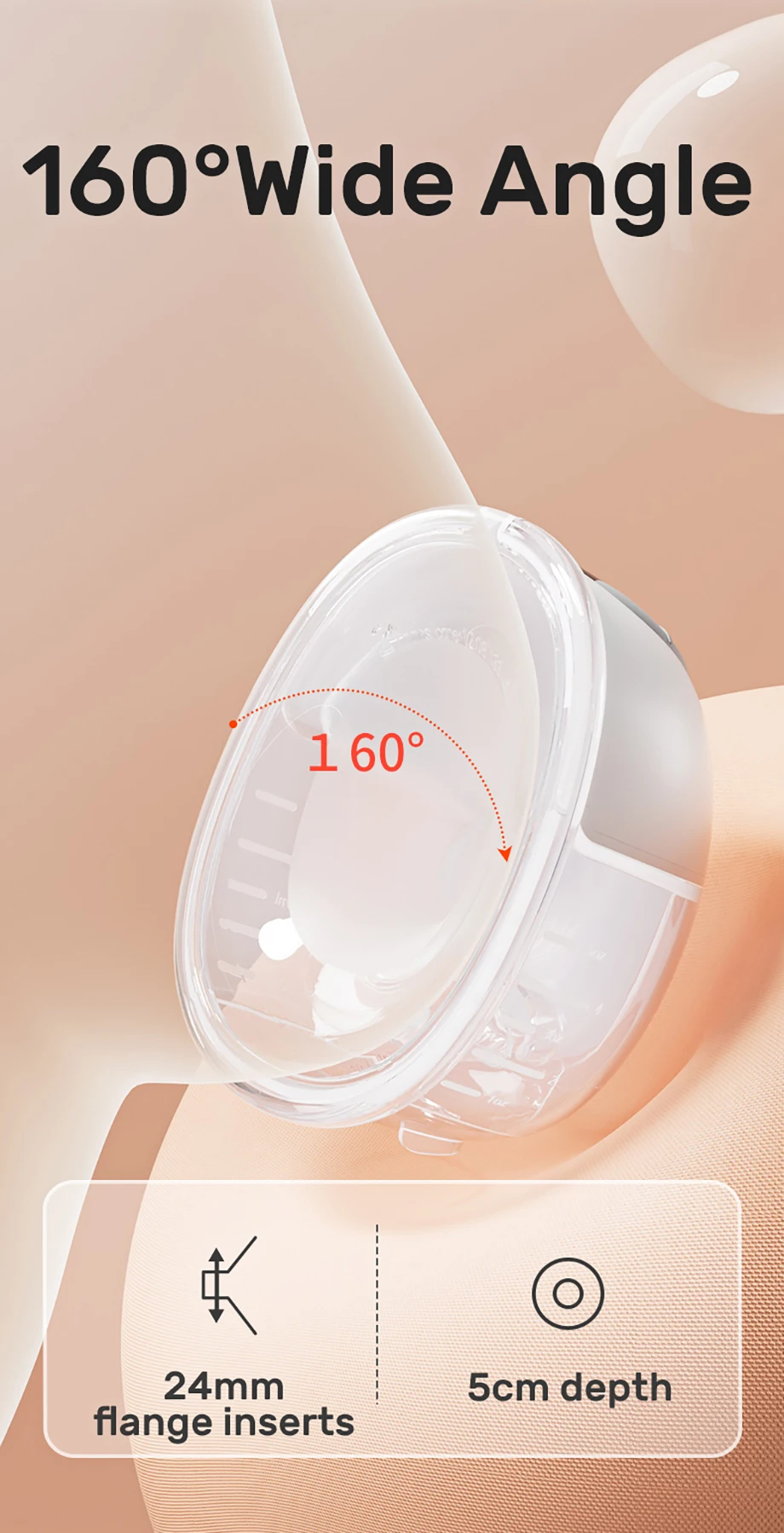 S2df105b3b57e43bf8e4f716fc616ccacr NCVI Wearable Breast Pump, Hands-Free Breast Pump with 4 Modes & 9 Levels, Portable Breast Pump, Low Noise & Discreet, 24mm