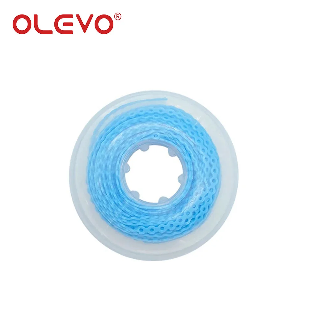 OLEVO 15 Piedi Ortodonzia Dentale Catena Elastica di Alimentazione Per Apparecchi Elastici Leghe Ultra Powerchains Lungo Corto Continuo  66