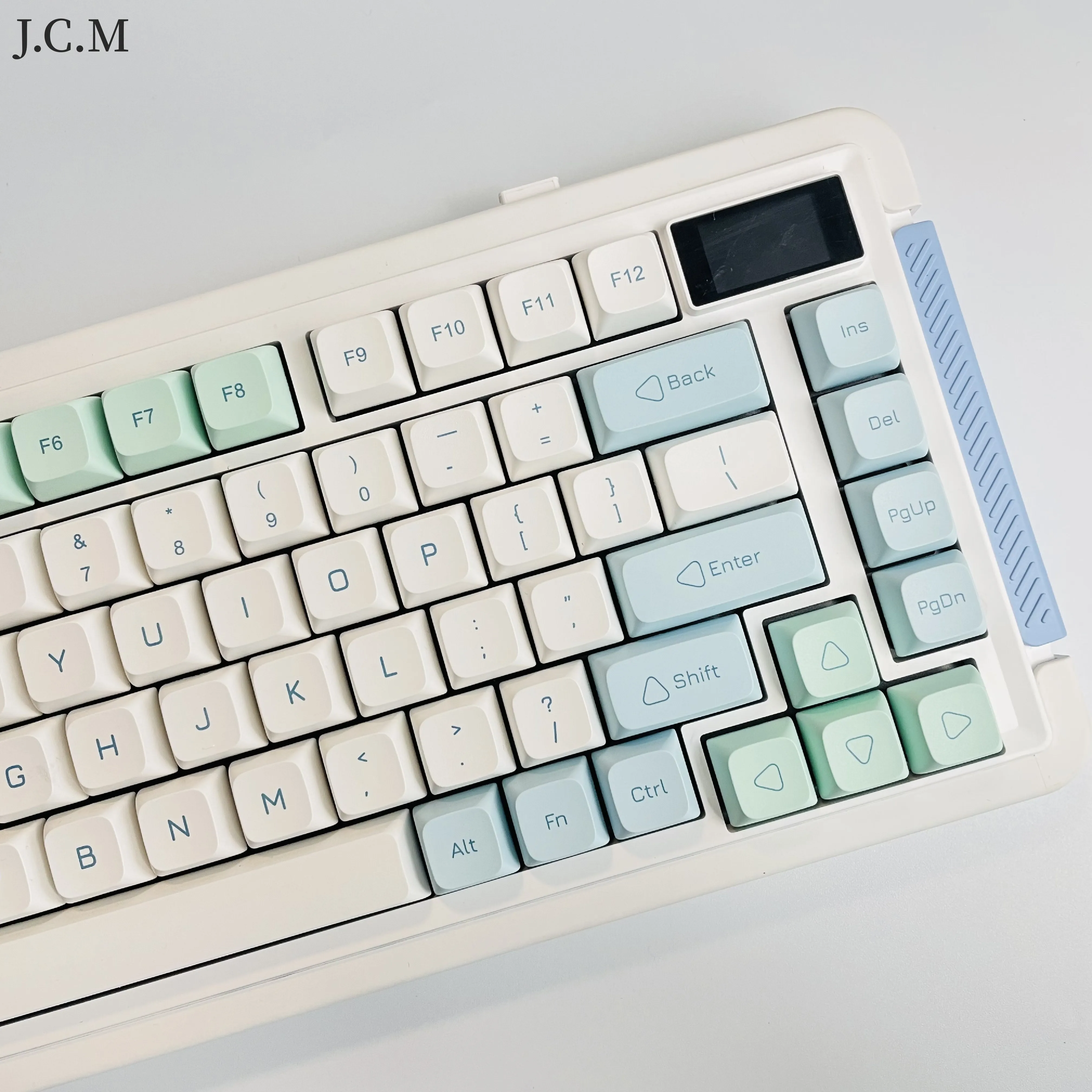 Xda Pbt Keycaps para Teclado Mecânico Ice Mint e Glacier Dye Sub Keycap Mac Iso Abnt2 Layout Personalizado para Cherry Gaming 137 Chaves - Imagem 2