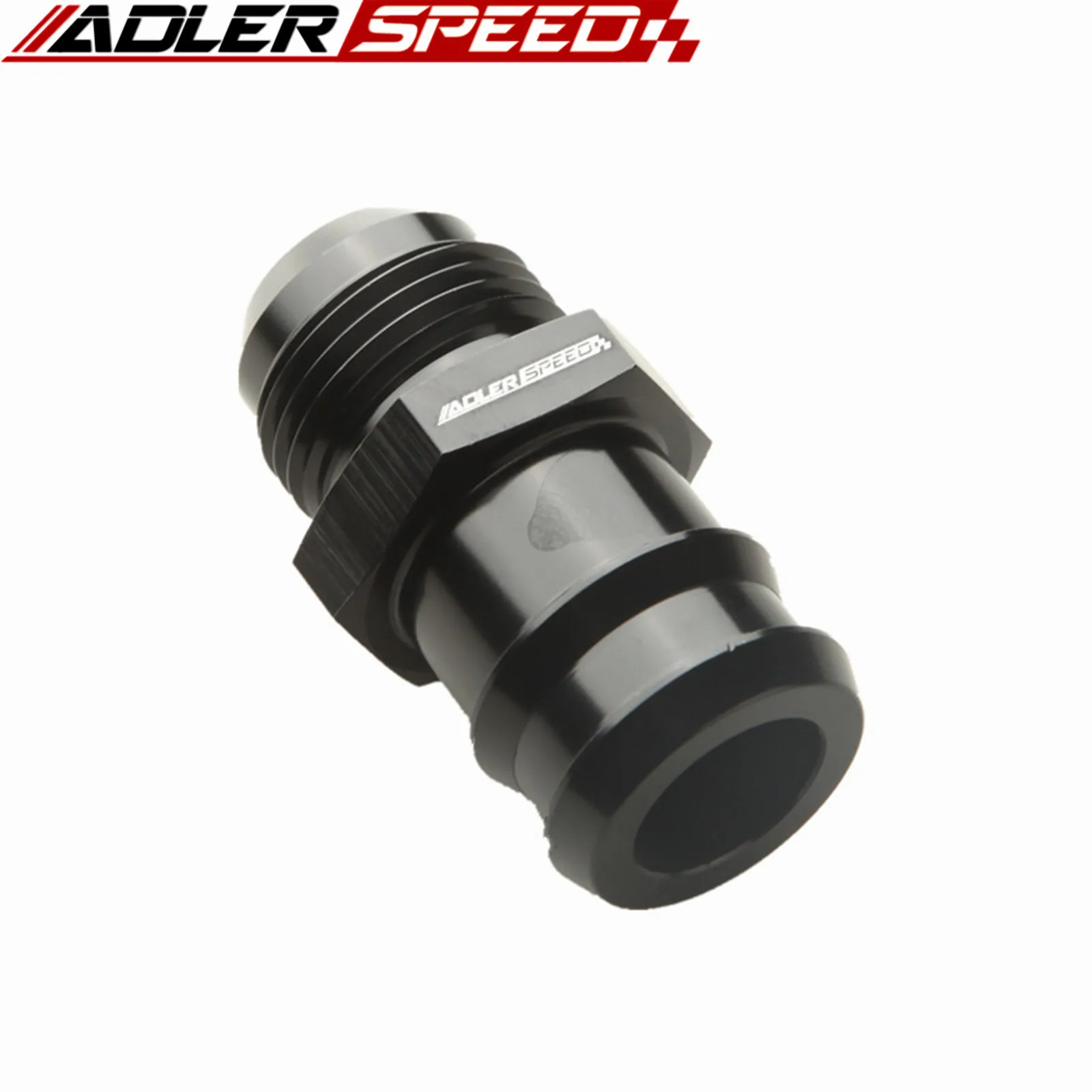 ADLERSPEED -12 AN AN12 수-1 인치 호스 바브 스트레이트 연료 호스 피팅 어댑터, 블랙